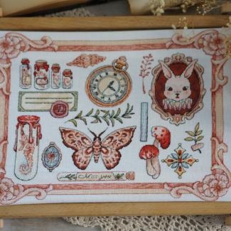 Xiutime Cross Stitch Kit NO. 107 Vintage Sampler