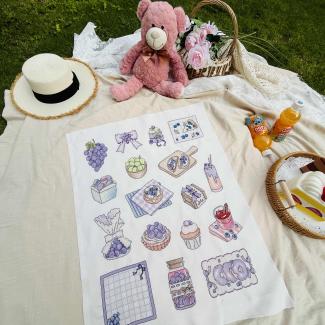 Xiutime Cross Stitch KitNO. 198Grape and Blueberry